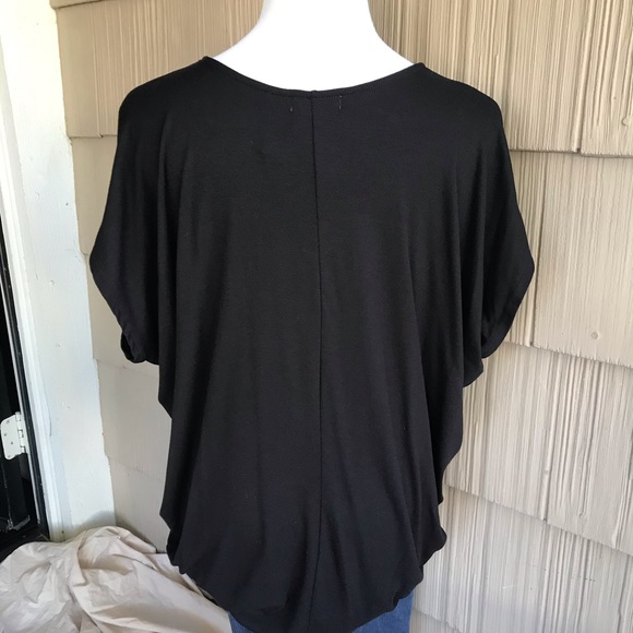 *SIZES ADDED*NWT Enti black dolman style tee - Picture 2 of 2